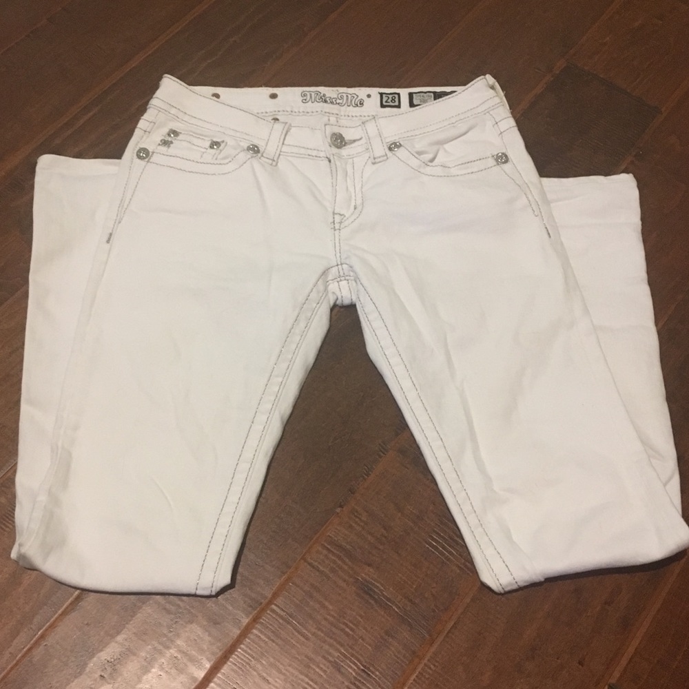 Miss Me White Bootcut Jeans 🎀